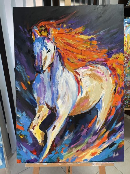 "Majestic Horse" Original Painting - Image 3